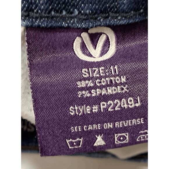 Vigoss Women’s Straight Leg Low Rise Denim Jeans Medium Wash Blue Size 11 - Picture 3 of 9